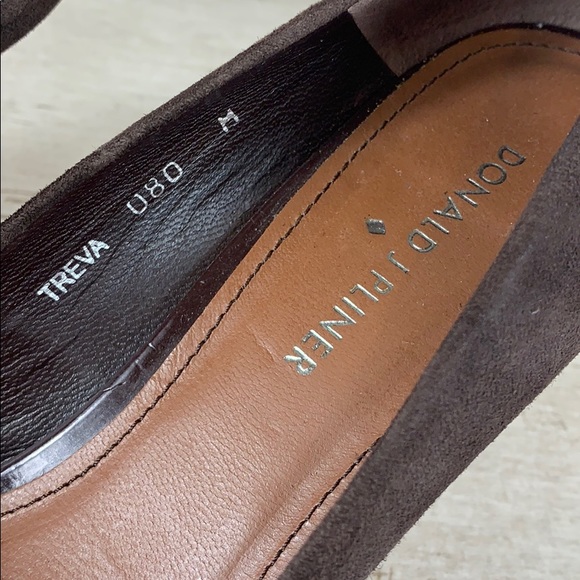Donald J Pliner Treva Brown Suede Pump 8M - Picture 6 of 8